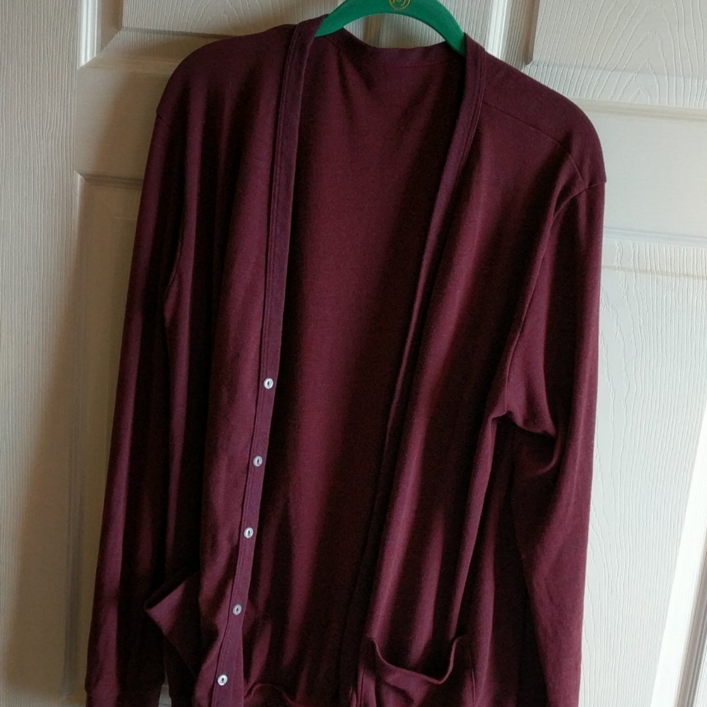 Lg American Apparel Triblend Cardigan Sweater